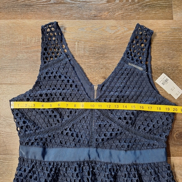 Ambercrombie & Fitch Navy Crochet Eyelet Dress, XL, RN#75654, NWT - Picture 12 of 15
